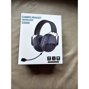 Wireless Gaming Bluetooth Headset Black Headphones Mic G2000 Music Computer